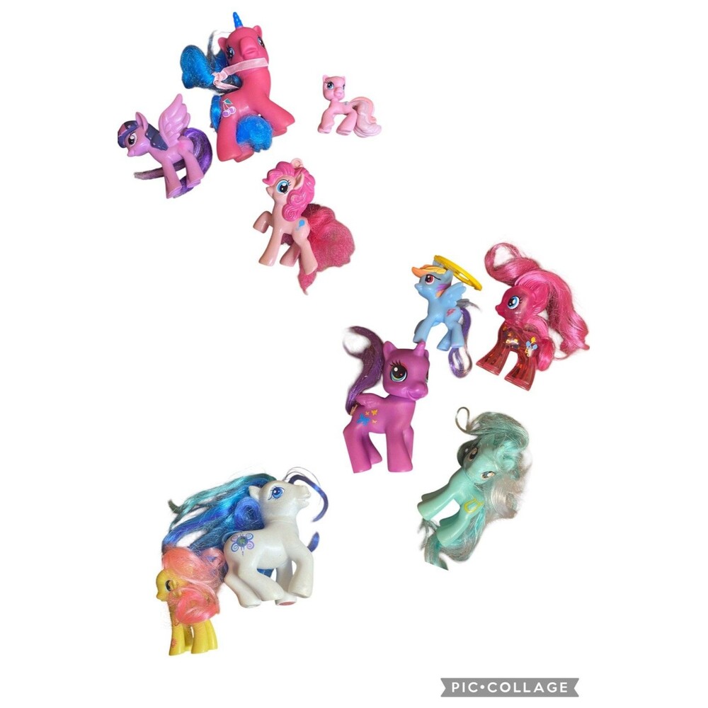 My Little Pony Random Lot Different Sizes 10 Pony Bundle MLP